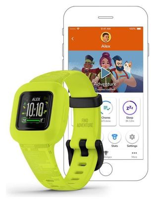 GARMIN vivofit junior 3 - Camo, Green - Bracelet d'activité pour enfants