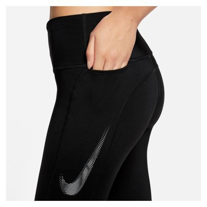Mallas Nike Dri-Fit <strong>Fast Swoosh Mujer 7/8</strong> Negro