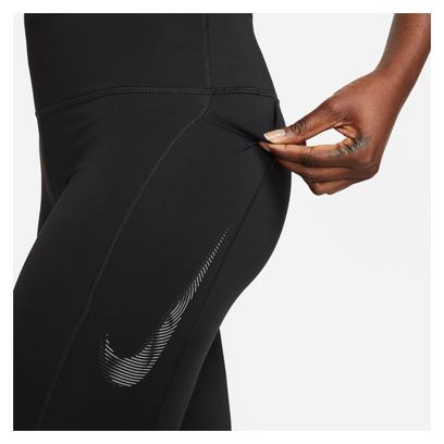 Mallas Nike Dri-Fit <strong>Fast Swoosh Mujer 7/8</strong> Negro