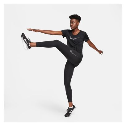 Collant 7/8 Femme Nike Dri-Fit Fast Swoosh Noir