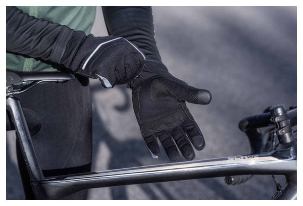 Gants Velo Long De Hiver Rogelli Apex - Homme - Noir