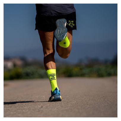 Chaussettes Sporcks Born to run Jaune