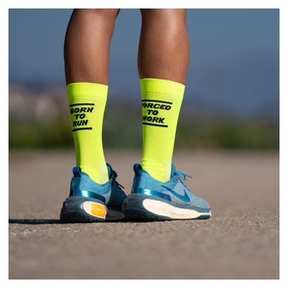 Chaussettes Sporcks Born to run Jaune