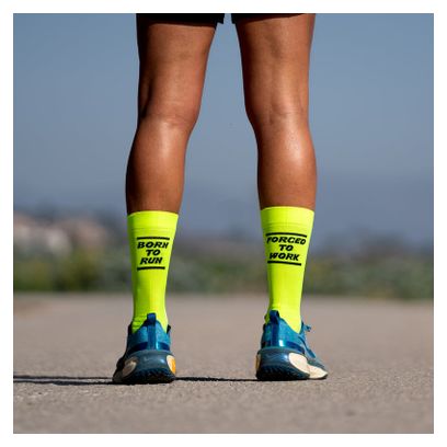 Sporcks Socken Born to run Gelb