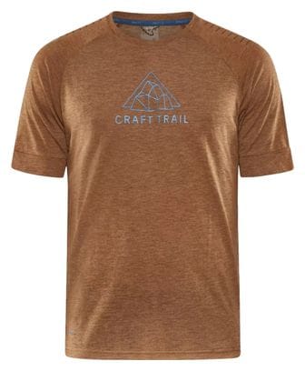Craft ADV Trail Wool Short Sleeve T-Shirt Brown