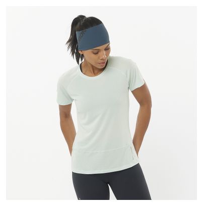 T-Shirt Technique Femme Salomon Cross Run Vert Clair