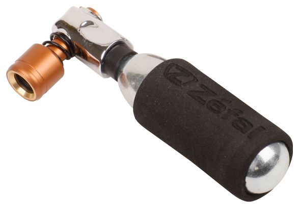 Zéfal EZ Big Shot CO2 Inflator Bronze Silver + 16 g Cartridge