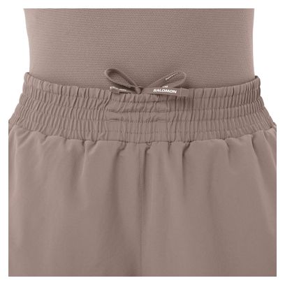 Short Salomon SHKout Core 4in Marron Femme