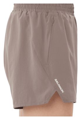 Short Salomon SHKout Core 4in Marron Femme