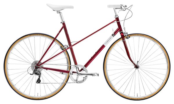 Vélo de Ville Creme Cycles Echo Mixte Uno City Shimano Claris 8V 700 mm Rouge 2023
