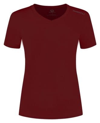 T-Shirt De Sport Manches Courtes Rogelli - Femme - Bordeaux