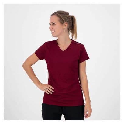 T-Shirt De Sport Manches Courtes Rogelli - Femme - Bordeaux