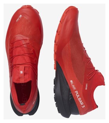 Salomon S/LAB Pulsar 3 Trailschoenen Rood Zwart Unisex