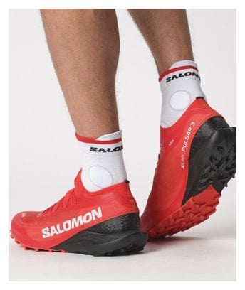 Chaussures Trail Salomon S/LAB Pulsar 3 Rouge Noir Unisexe