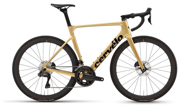 Bicicleta de carretera Cervélo Soloist Shimano Ultegra Di2 12S 700 mm Polvo de oro 2024