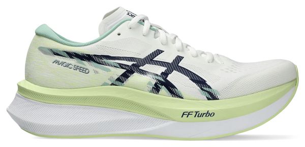 Chaussures Running Asics Magic Speed 4 Blanc/Vert Homme