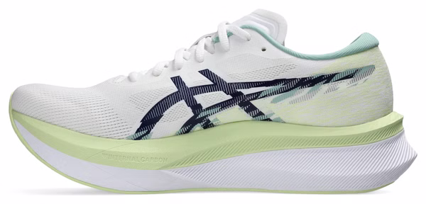 Asics Magic Speed 4 Running Shoes, White/Green, Men's | Alltricks.com