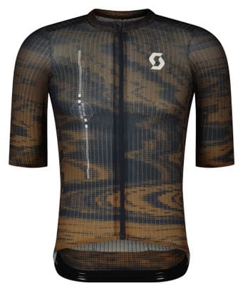 Maillot Manches Courtes Scott Ultd. SL Marron/Bleu Homme