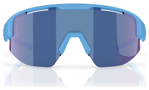 Bliz Matrix Small Brille Hellblau - Blaues Spiegelglas