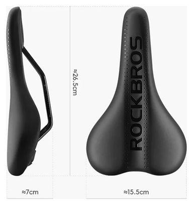 Selle de vélo épaisse et antichoc Rockbros- noir