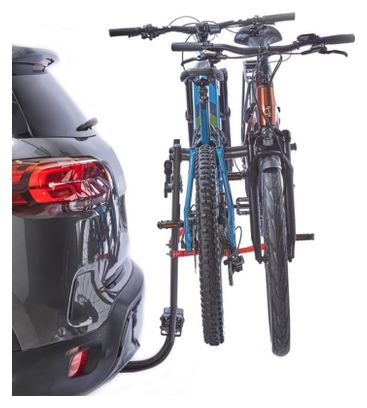 Mottez A032P2ELEC Towball Bike Rack - 2 bicicletas eléctricas suspendidas