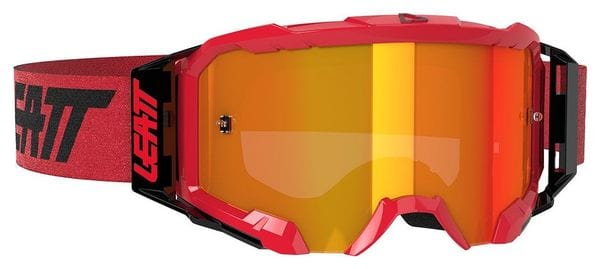 Leatt Velocity 5.5 Iriz Red Mask - Schermo rosso 28%