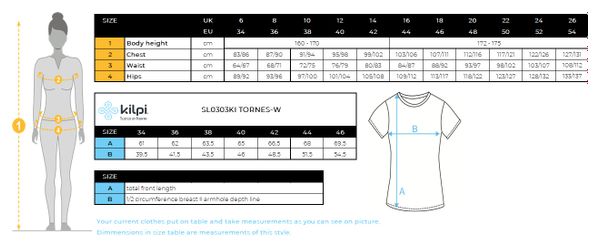 T-shirt technique femme Kilpi TORNES-W