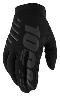 Gants Longs 100% Brisker Enfant Noir