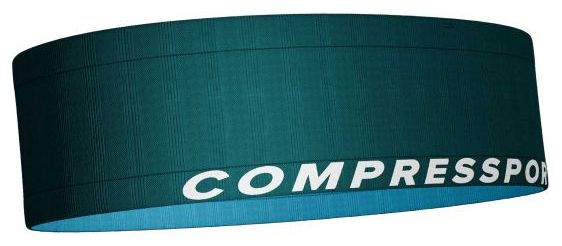 Ceinture de Running Compressport Free Belt Shaded Spruce Vert/Bleu