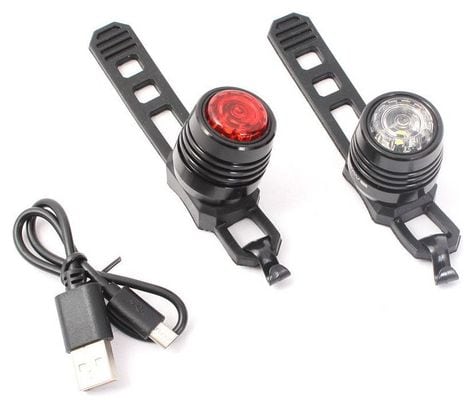 Set de lampes de vélo LED KHE M-Wave MINI