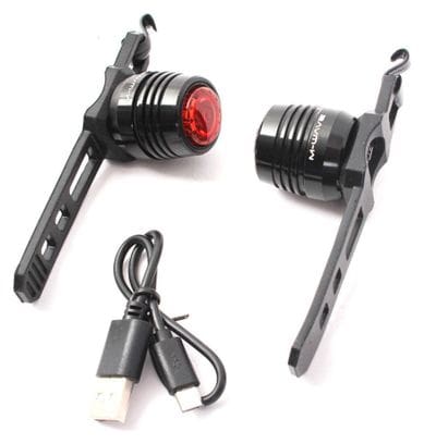 Set de lampes de vélo LED KHE M-Wave MINI