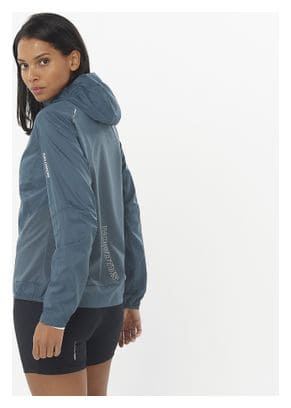 Windjacke Damen Salomon Bonatti Cross Wind Blau