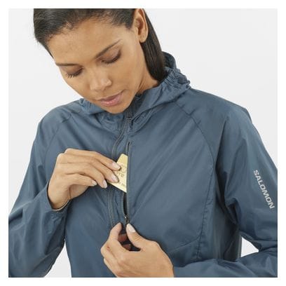 Windjacke Damen Salomon Bonatti Cross Wind Blau