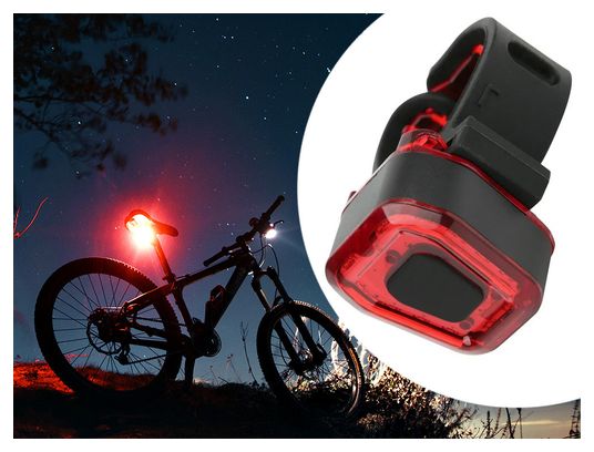 Feu arrière de vélo Rouge 14 LEDs - Rechargeable par USB - Etanche