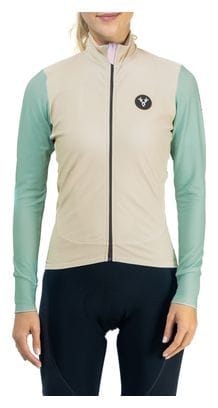 LeBram Ventoux Women Long Sleeves Jersey Beige Green