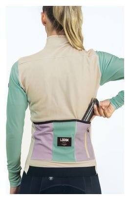 LeBram Ventoux Women Long Sleeves Jersey Beige Green