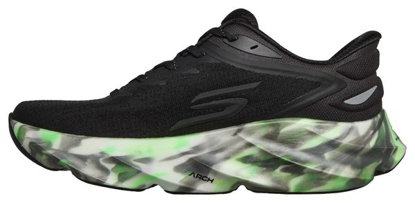 Skechers Slip-ins Aero Burst Glow in the Dark hardloopschoenen, zwart/groen, heren