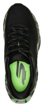 Skechers Slip-ins Aero Burst Glow in the Dark hardloopschoenen, zwart/groen, heren