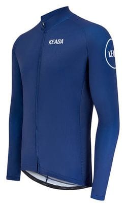 Maillot de cyclisme femme essentiel à manches longues - Marine