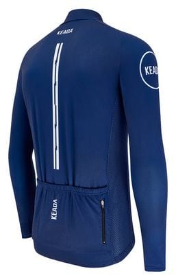 Maillot de cyclisme femme essentiel à manches longues - Marine