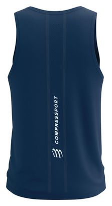 Canotta Compressport Performance Singlet Blue Uomo
