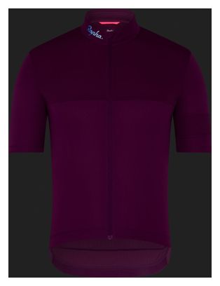 Herren Kurzarm Trikot Rapha Brevet Element Violett