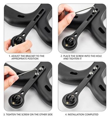 Support de Compteur de Vélo Fixation Guidon Rallonge