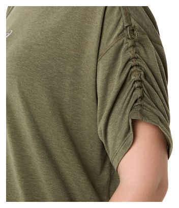 T-Shirt Running Asics Nagino Run Adjustable Kaki Femme