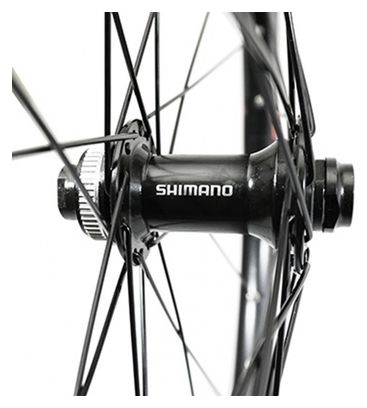 Roue vtt 27.5  maxx 25 freeride disc centerlock avant noir Shimano mt400 (tubeless et tubetype)  pour axe traversant 15-100