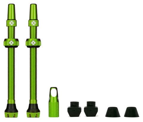 MUC OFF-Tubeless valve kit V2 (pair) 80mm Green