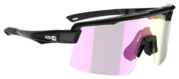 Azr Kromic Road RX Black Varnished - Pink Iridescent Lenses