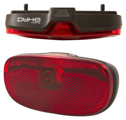 Eclairage vélo arrière - position sur porte bagage - Dynamo