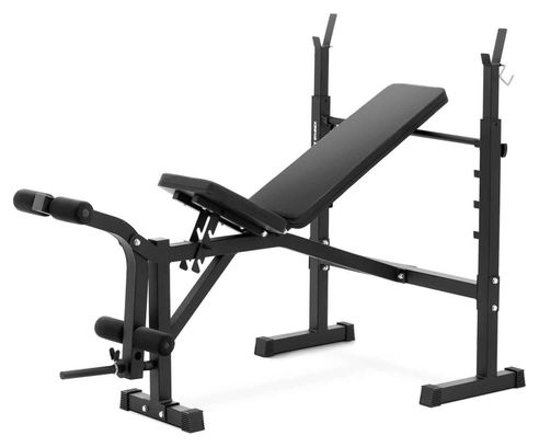 Banc de musculation capacité de charge jusqu'à 100 kg réglable inclinaison 180 - 152° banc musculation banc d'entraînement banc de sport 14_0007976