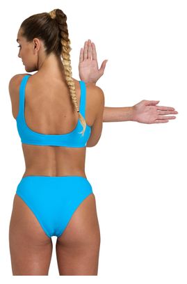 Zweiteiliger Damen Badeanzug Arena Icons Bralette Solid Turquoise